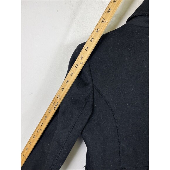 Rag & Bone Full Zip Distressed Wool Peacoat Trench Size 6 - Picture 11 of 14